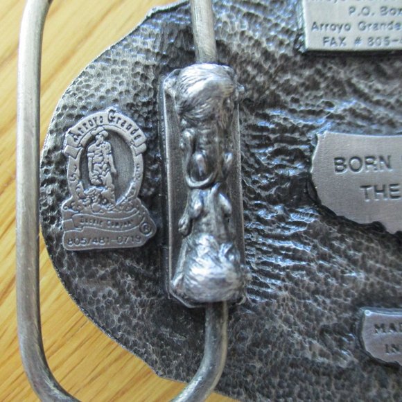 Metal Born in the USA Belt Buckle - 1991 - Picture 4 of 5